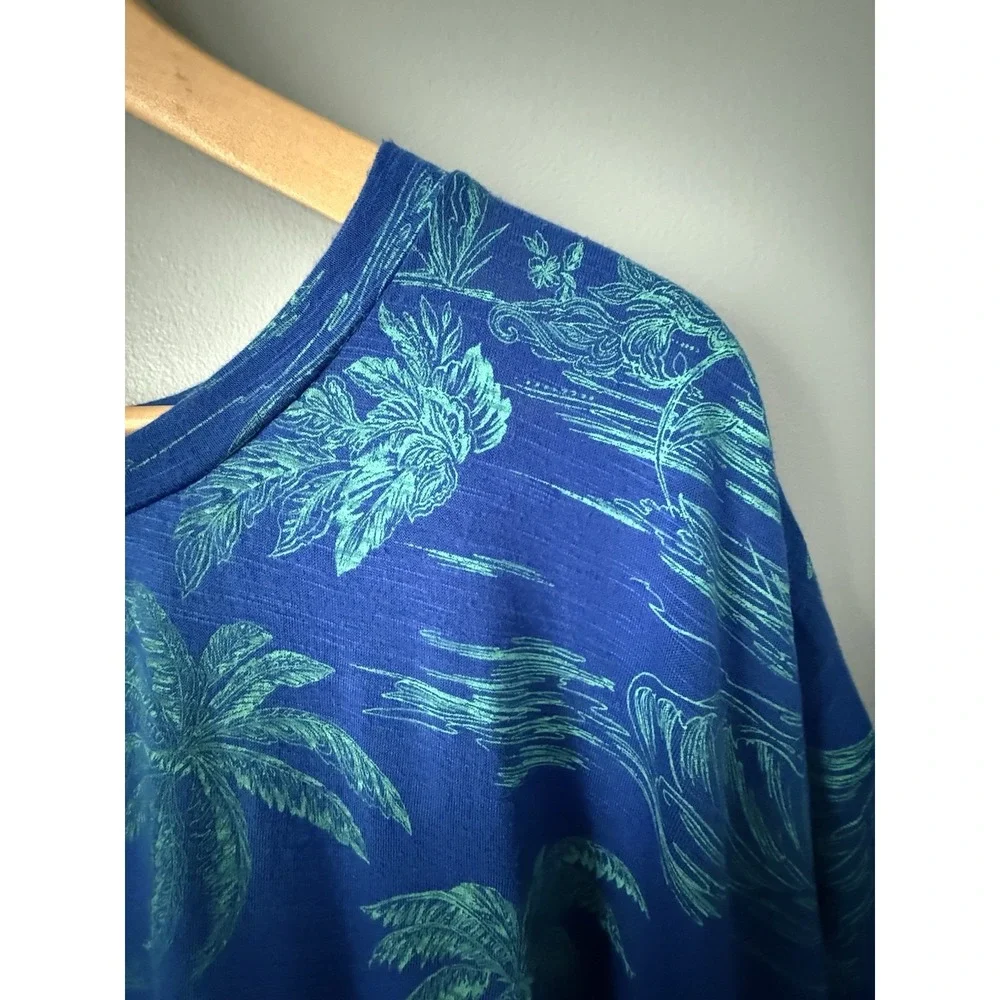 Outdoor Oasis One Size Royal Blue Gauzy Beach Pool Swim Cover Up Tunic Kimono - Picture 6 of 11